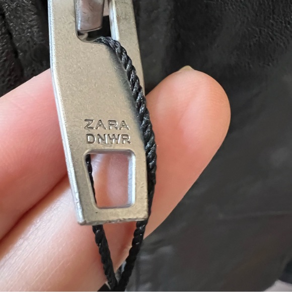 ZARA Mens Sheep Leather Black Biker Moto Jacket S/M & L/XL $249 - Picture 16 of 16